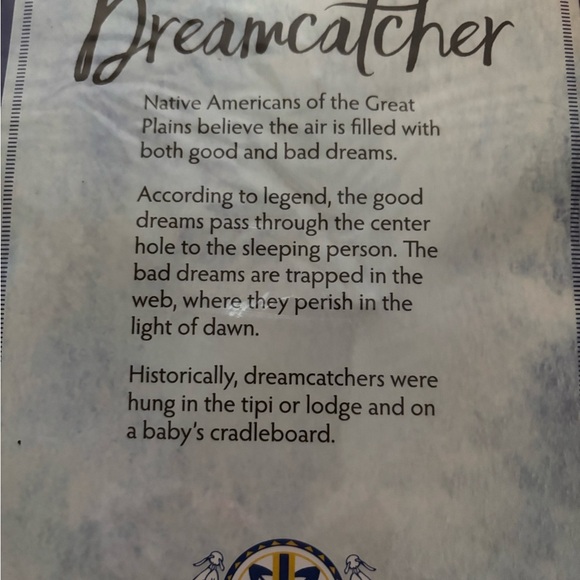 Azure Feather Dreamcatcher by Indian School - Picture 4 of 6